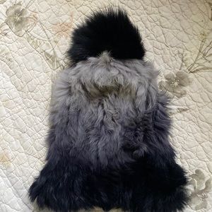 100% rabbit fur hat